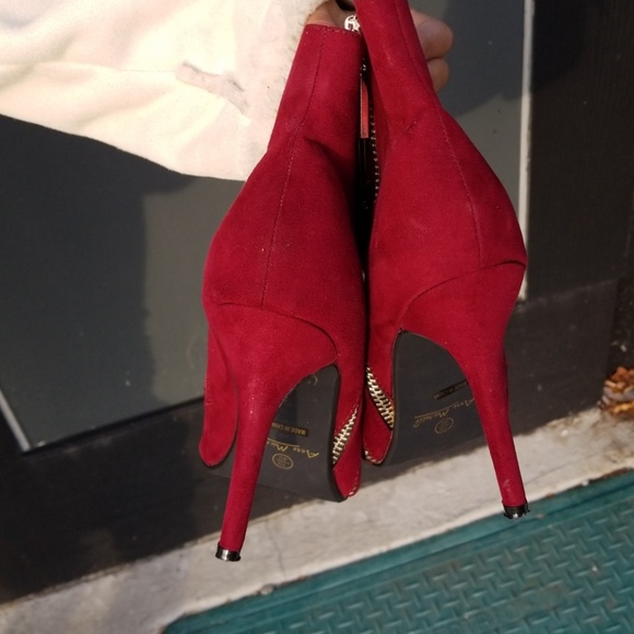 Burgandy ankle booties size 10 - Picture 7 of 7
